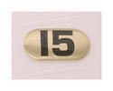 NBR15-Number Plate, Iron DBs 15 lbs