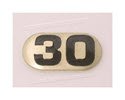 NBR30-Number Plate, Iron DBs 30 lbs