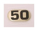 NBR50-Number Plate, Iron DBs 50 lbs