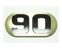 NBR90-Number Plate, Iron DBs 90 lbs
