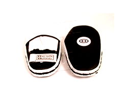 B025-Target Mitts,White/Black