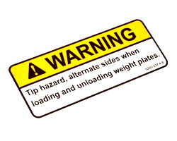CSP1011-DECAL WARNING LOAD AND UNLOAD, English