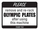 GP050-Discontinued, Olympic Plates Sign 9"x12"