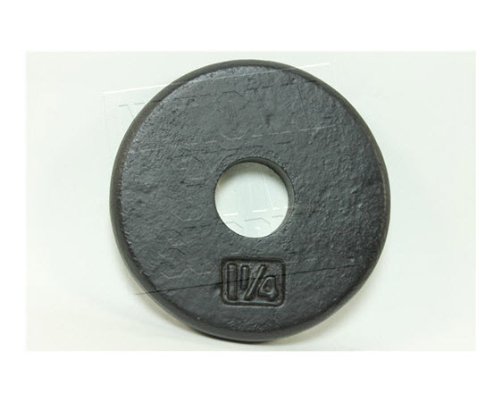 IR2B1.25-Dumbbell Plate, Cast Black, 1.25 Lbs