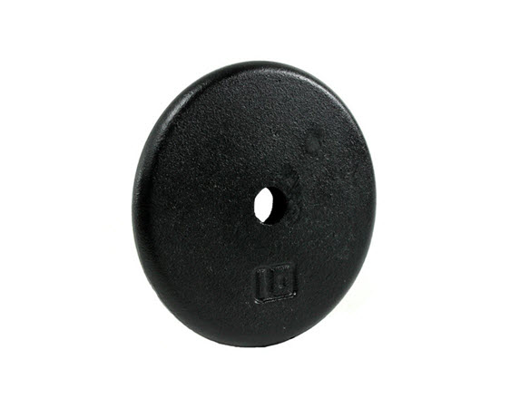 IR2B10-Dumbbell Plate, Cast Black, 10 Lbs