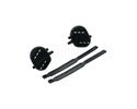 LC013-Pedals with Straps, 9/16" (Black) pair