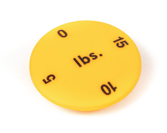 LFS1166-Selector Knob Cap - 5 LBS Yellow