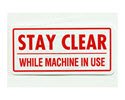 LFS206-Discontinued, Decal, "Stay Clear"