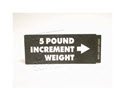 LFS318-Decal, Weight Increment, 5 Lbs, Left