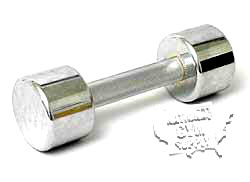 MCD12-Chrome Dumbbell,12 lbs