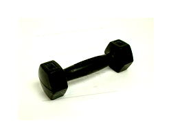 MCIRD01-Rubber Hex Dumbbell, 1 LB