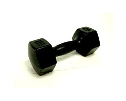 MCIRD10-Discontinued,Rubber Hex Dumbbell, 10 Lbs