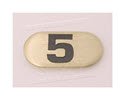 NBR05-Number Plate, Iron DBs 5 lbs