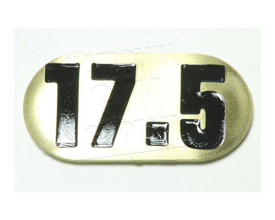 Number Plate, Iron Dbs 17.5 Lbs - Click for larger picture