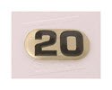 NBR20-Number Plate, Iron DBs 20 lbs