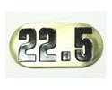 NBR22.5-Number Plate, Iron DBs 22.5 lbs