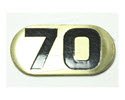 NBR70-Number Plate, Iron DBs 70 lbs