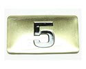 NBRR05-Number Plate,Rubber DBs 5 lbs