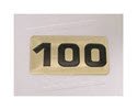 NBRR100-Number Plate,Rubber DBs 100 lbs