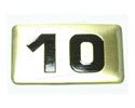 NBRR10-Number Plate,Rubber DBs  10 lbs