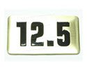 NBRR12.5-Number Plate,Rubber DBs  12.5 lbs