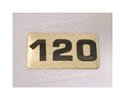 NBRR120-Number Plate,Rubber DBs 120 lbs