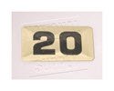 NBRR20-Number Plate,Rubber DBs  20 lbs