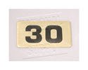 NBRR30-Number Plate,Rubber DBs 30 lbs