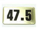NBRR47.5-Number Plate,Rubber DBs 47.5 Lbs