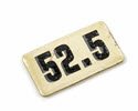 NBRR52.5-Number Plate,Rubber DBs  52.5 Lbs