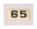 NBRR65-Number Plate,Rubber DBs  65 Lbs