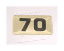 NBRR70-Number Plate,Rubber DBs  70 Lbs