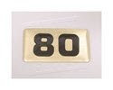 NBRR80-Number Plate,Rubber DBs  80 Lbs