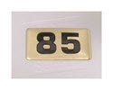NBRR85-Number Plate,Rubber DBs  85 Lbs