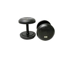 RUB-EPR-45-Dumbbells, Rubber Coated, 45 Lbs