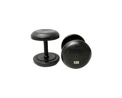 RUB-EPR-70-Dumbbells, Rubber Coated, 70 Lbs