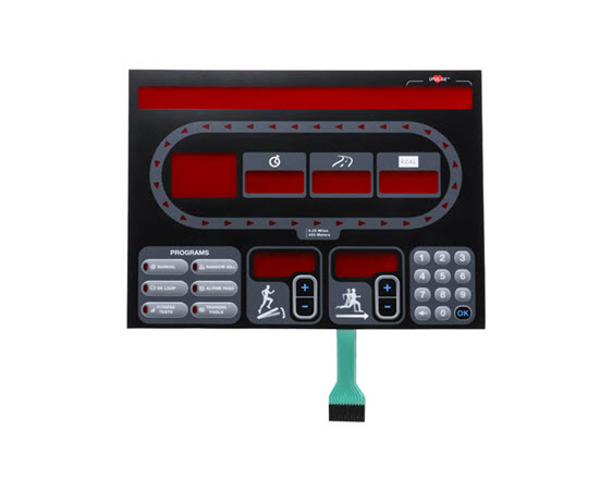 ST1009-Overlay/Keypad,Treadmill, Main dplt