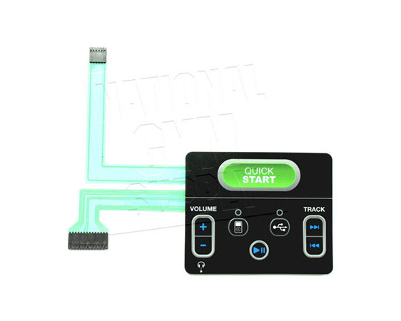 STB050-2146-Overlay/Keypad, USB/iPod, E-BTS