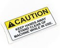STS1482-DECAL CAUTION (YELLOW)